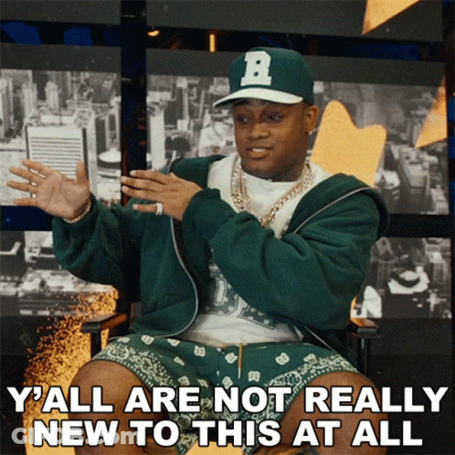 Man Green Jacket B Hat Y'all Not New GIF