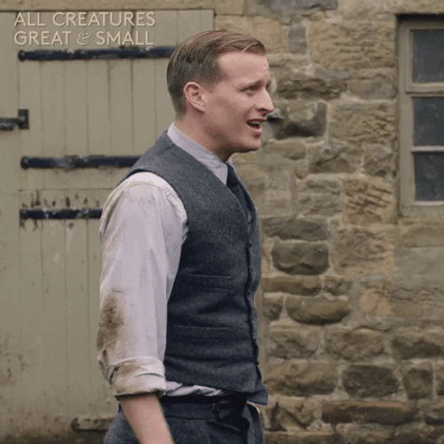 Man Greeted With Shoulder Pat GIF