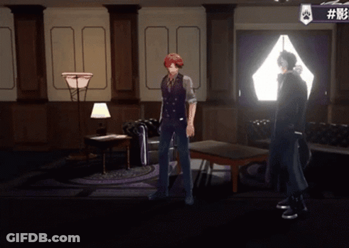 Man Greeting And Cartwheel GIF