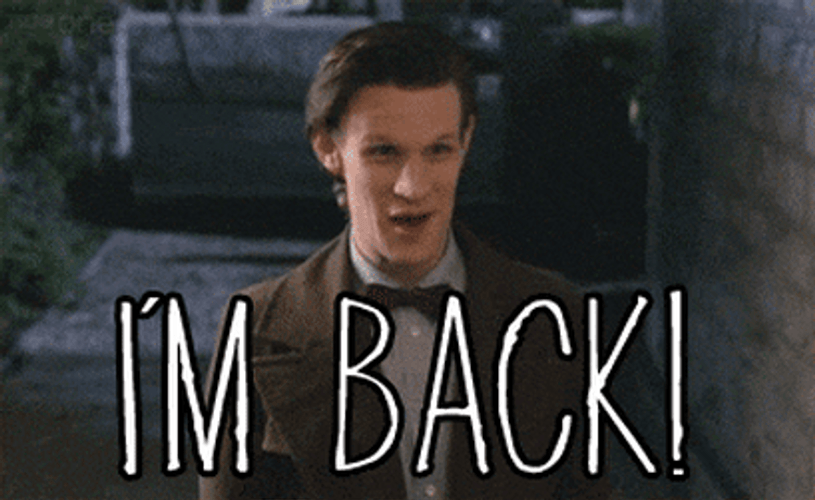 Man Grinning I'm Back GIF
