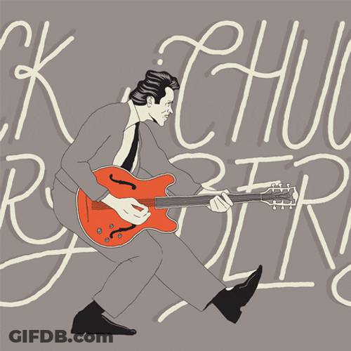 Man Guitar Strumming Rock And Roll GIF