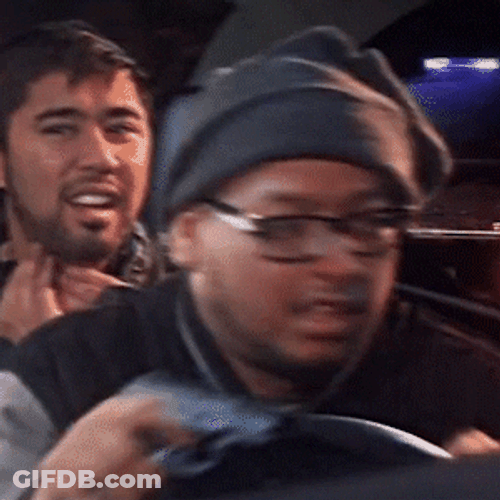 Man Gun Driving Crazy GIF