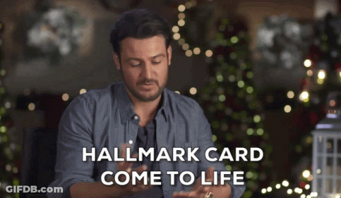 Man Hallmark Card Come To Life Hands Up GIF