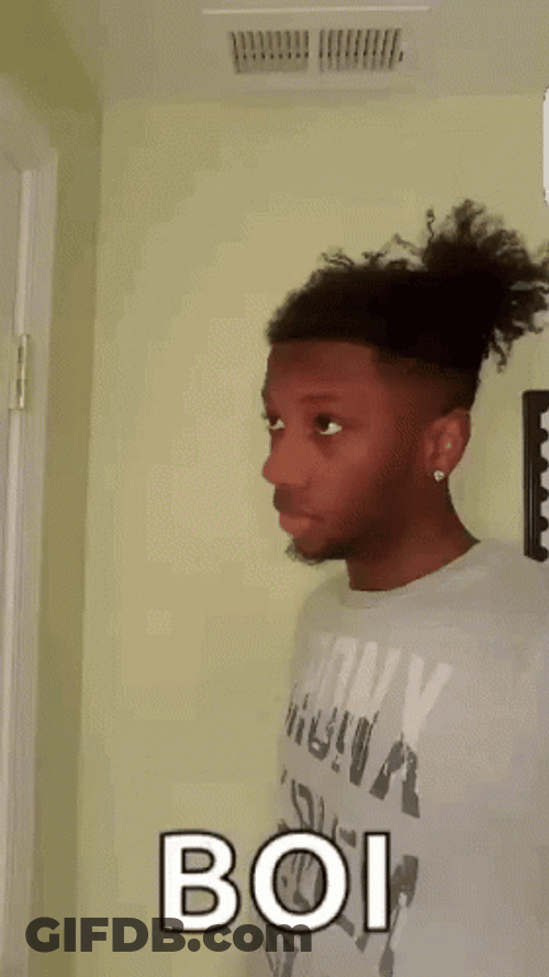Man Hand Gesture Boi Meme GIF
