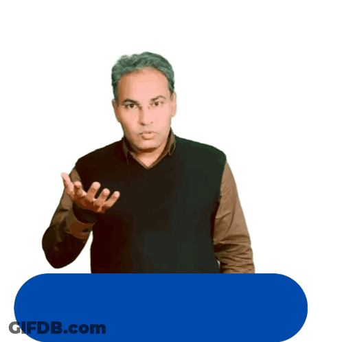 Man Hand On Chest Blue Button Man Ki Bat Suno GIF