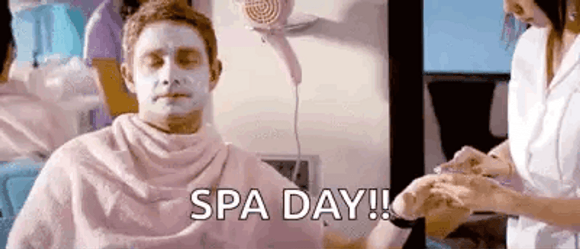 Man Hand Spa Day GIF