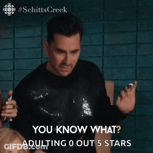 Man Hands Up Excruciating Adulting 0/5 Stars GIF