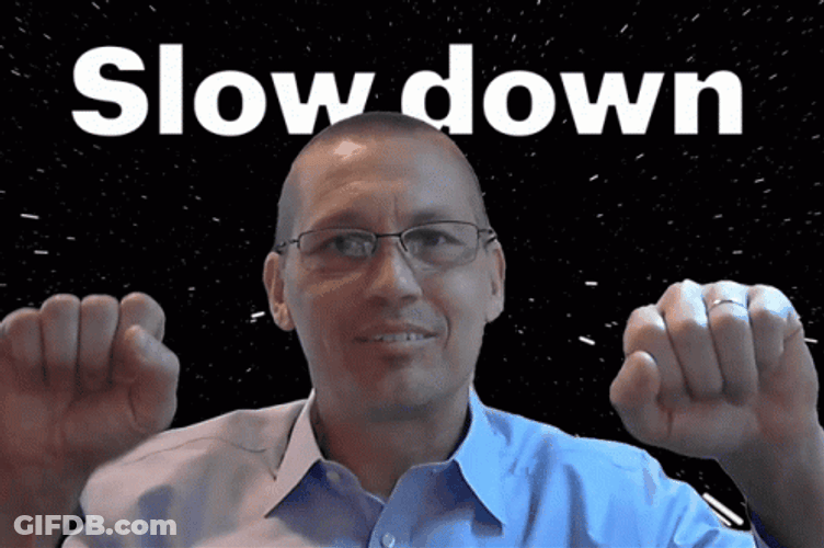 Man Hands Up Slow Down GIF