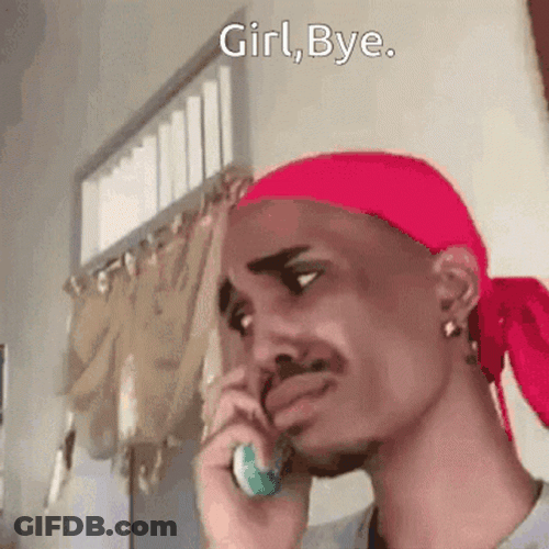 Man Hang Up Girl Bye GIF