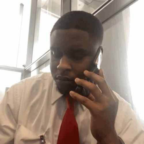 Man Hang Up Phone Call Nonsense GIF
