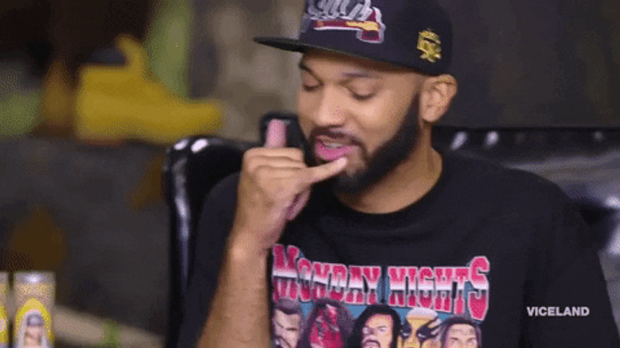 Man Hang Up Phone Hand Gesture GIF