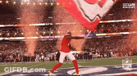Man Hanging Paper From Ceiling GIF