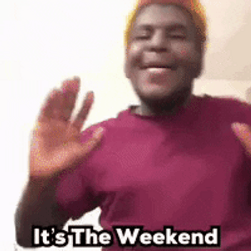 Man Happy Dancing Its The Weekend GIF