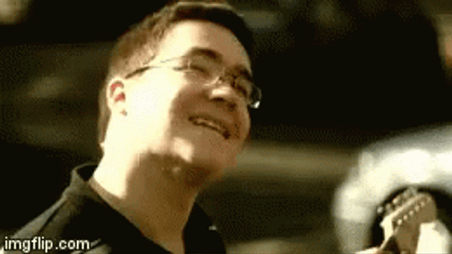 Man Happy Then Sad Shocked Face Reaction GIF