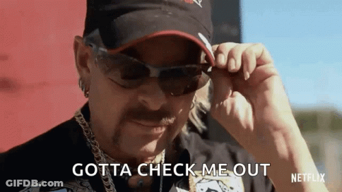 Man Hat Sunglasses Gotta Check Me Out Netflix GIF