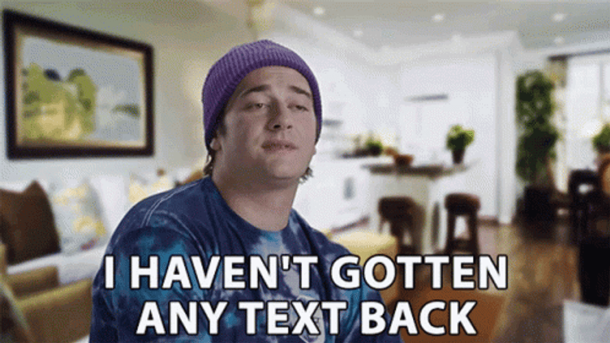Man Having No Text Message Reply At All Meme GIF