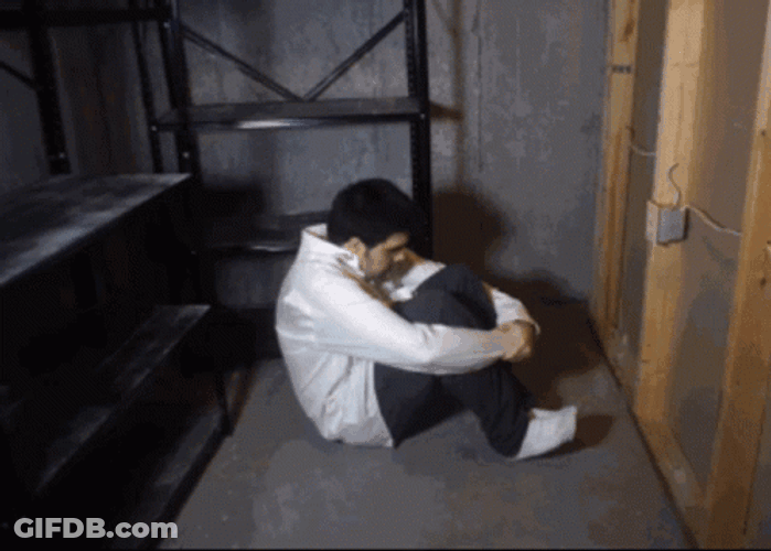 Man Having Trauma Knee Chest Position GIF