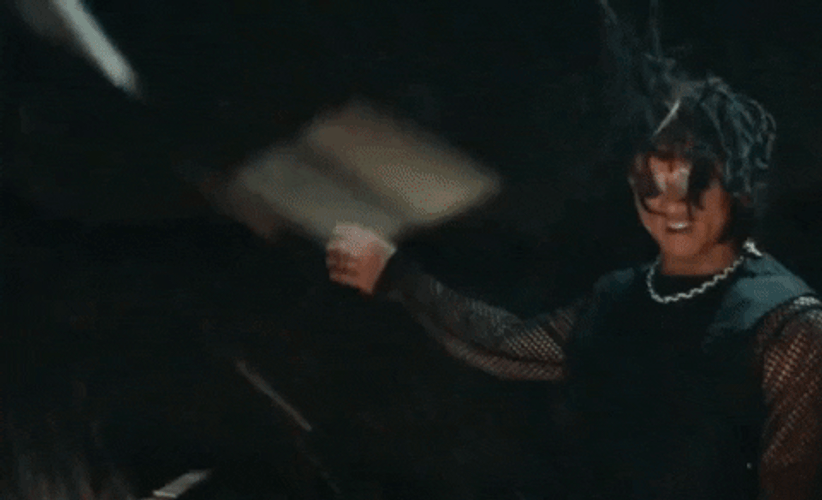 Man Headbanging Backwards GIF