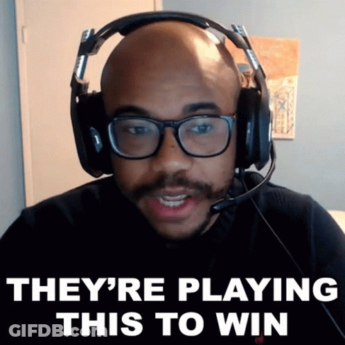 Man Headphones Glasses They Are Playing To Win GIF