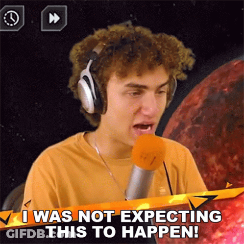 Man Headphones Microphone Says Not Expecting This GIF