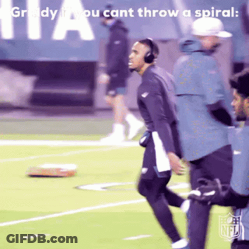 Man Headphones Ready If You Can't Throw Spiral GIF