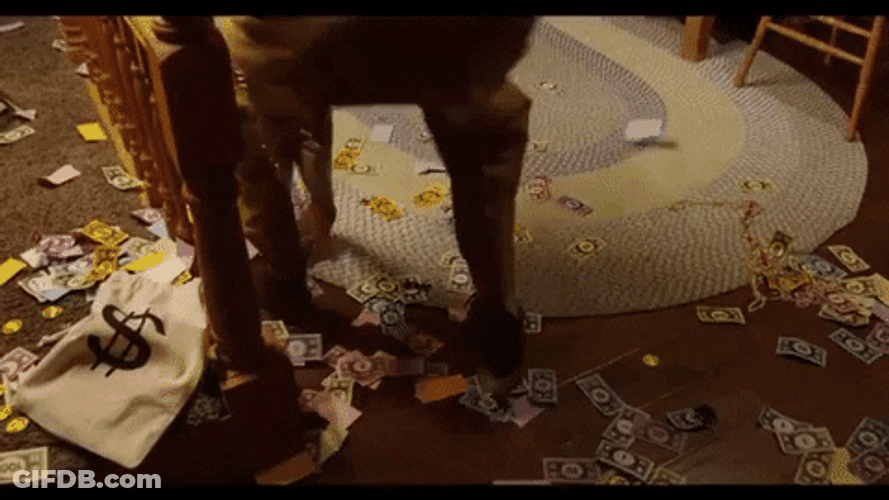 Man Hiding Carpet And Disappear GIF