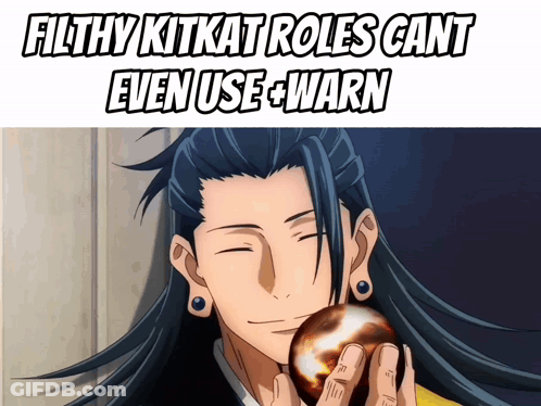Man Holding Apple Filthy Kitkat Roles Cant Even Use Warn GIF