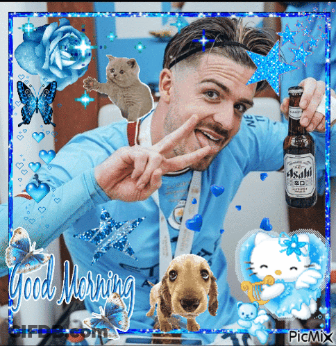 Man Holding Asahi Beer And Peace Sign GIF