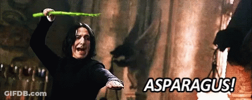 Man Holding Asparagus GIF