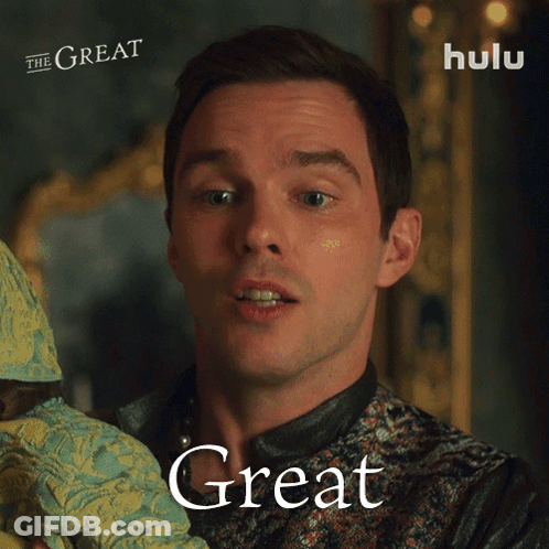 Man Holding Baby Saying Great GIF