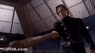 Man Holding Bat Saying No Who The Hell Are You GIF