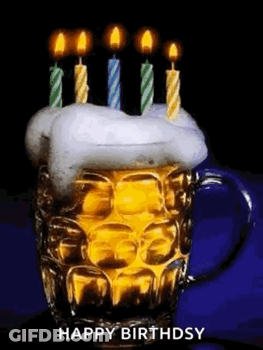 Man Holding Beer Saying Beer Friday GIF