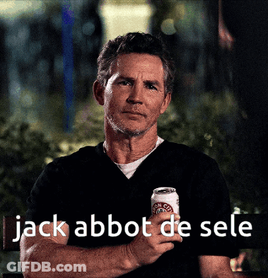 Man Holding Beer With Jack Abbot De Sele GIF