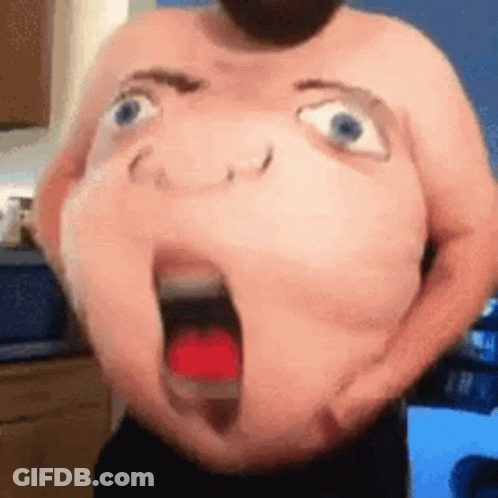 Man Holding Belly With Stuffed Face GIF