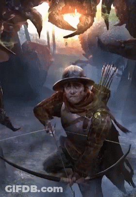 Man Holding Bow And Arrow GIF