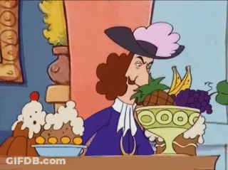 Man Holding Bowl Of Fruit GIF