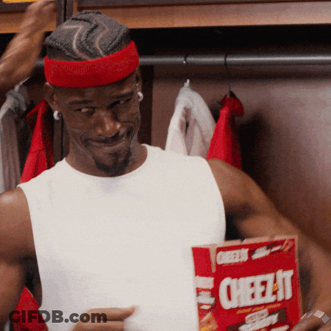 Man Holding Box Of Cheez-It GIF
