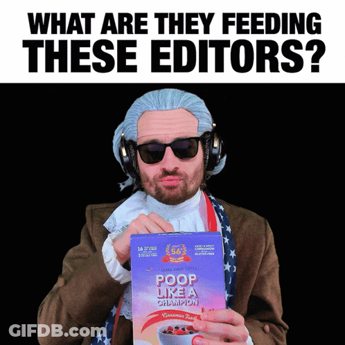 Man Holding Box Of Poop Like A Champion GIF