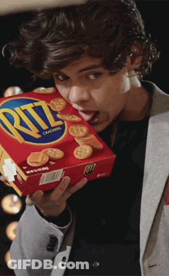 Man Holding Box Of Ritz Crackers GIF