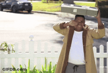 Man Holding Box On Head Covering Eyes GIF