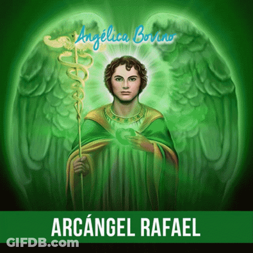 Man Holding Caduceus Angelica Bovino GIF