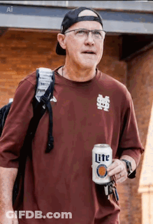 Man Holding Can Of Lite Beer GIF