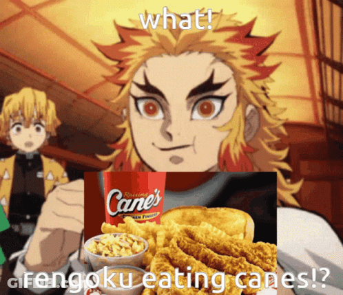 Man Holding Cane Drink And Chicken Nugget Sandwich GIF