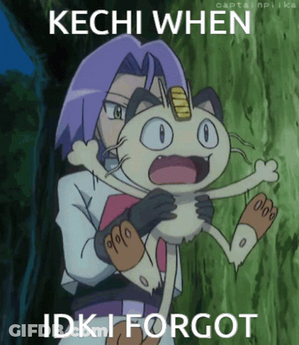 Man Holding Cat Saying Kechi When Idk I Forgot GIF