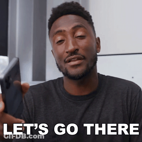 Man Holding Cell Phone Lets Go There GIF