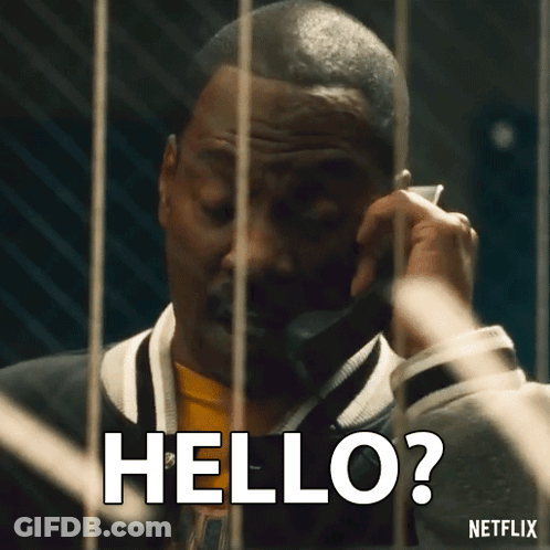 Man Holding Cell Phone Saying Hello GIF