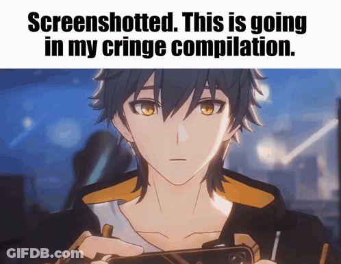 Man Holding Cell Phone This Is Going In My Cringe Compilation GIF