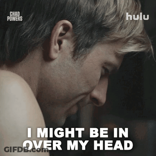 Man Holding Child In Front Of Chad Powers Fence GIF
