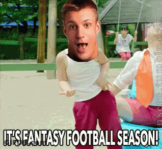Man Holding Child It's Fantasy Football Season GIF
