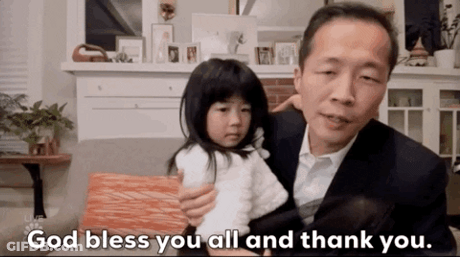 Man Holding Child Thank You All GIF